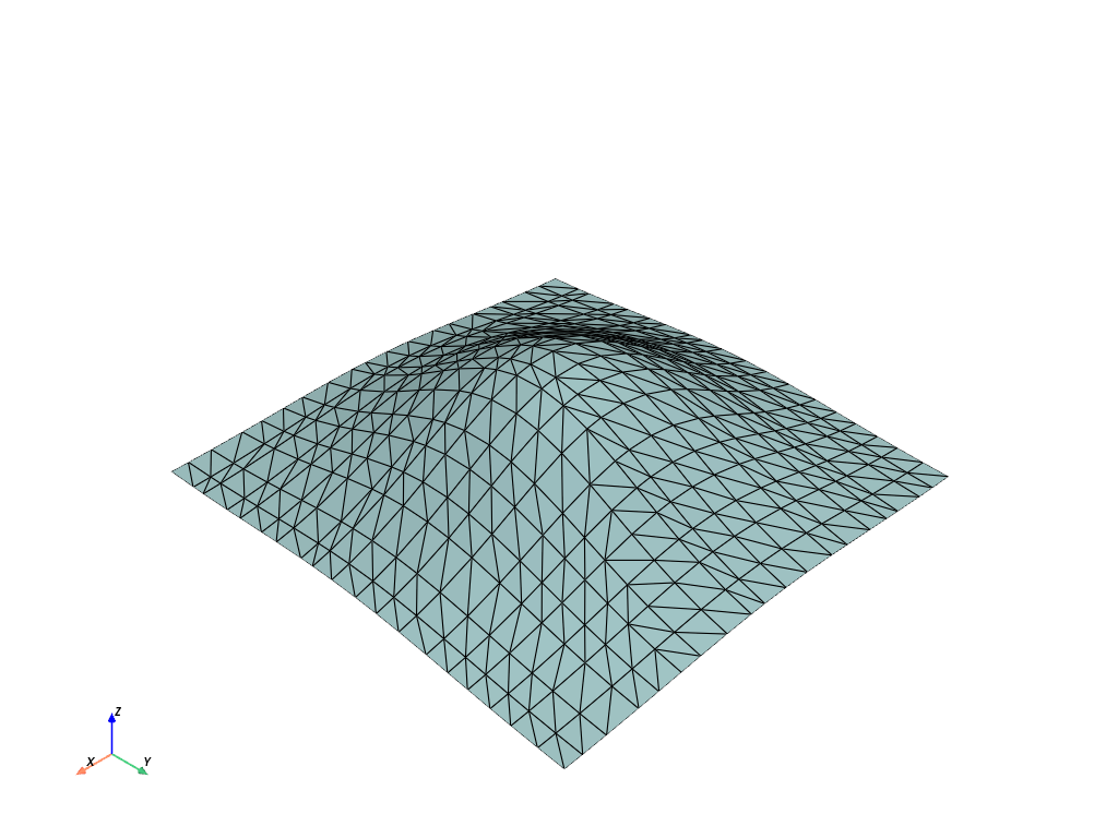 d create tri surface